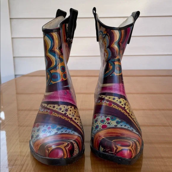 Nomad Yippy Rubber Rain Boots Womens Size 8 - Picture 5 of 12